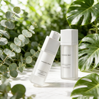 Flacon Airless Classique Luxe Givré avec Pompe Rotative Personnalisable 30ml pour Sérum, Lotion et Essence de Soin – Écologique