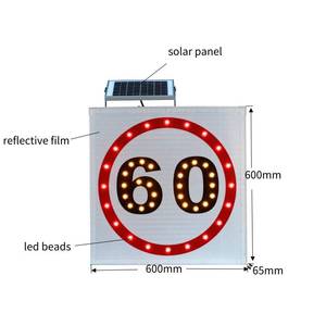 مصباح LED يعمل بالطاقة الشمسية, مصباح LED يعمل بالطاقة الشمسية وامض علامة الحد من السرعة للطرق/الطريق السريع - Product Image 4
