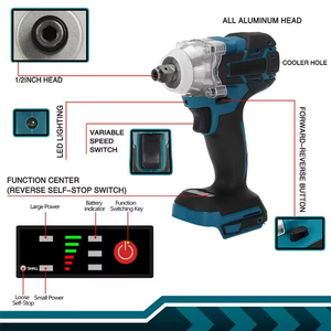 Professional Industrial High Power Recharge Battery Powered Cordless <b>Mini</b> Impact Wrench - Product Image 3
