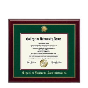 2025 Đại Học Cao Cấp Gỗ Rắn Rộng Giấy Chứng Nhận Tốt Nghiệp Khung Bằng Tốt Nghiệp Khung Với Logo Đại Học - Product Image 1