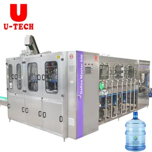 150BPH automatico 300BPH 5 galloni bottiglia di PET minerale acqua pura sistema di imbottigliamento lavaggio 20L PC macchina di riempimento di riempimento del barile