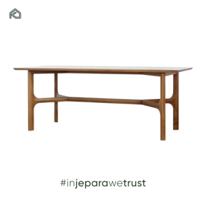 Ensemble de salle à manger Reha - Bois de teck moderne et chaises rembourrées pour une utilisation en extérieur et en chambre à coucher Améliorez votre expérience culinaire - Product Image 4