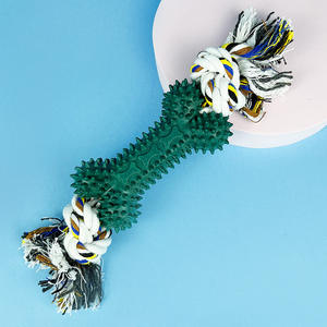 Durevole TPR e <span class=keywords><strong>PVC</strong></span> Pet giocattoli interattivi nodo osso da masticare e dentizione corda sostenibile e per piccoli animali - Product Image 4