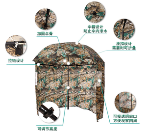 Nuovo miglior prezzo di moda grande Camouflage metà riparo da pesca Patio ombrello con inclinazione - Product Image 6