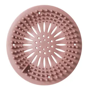 jutye Hair Drain Cover for Shower Silicone Hair Stopper Sink Strainer Kitchen Easy to Install Suit Hair Catcher WITH Suction Cup
