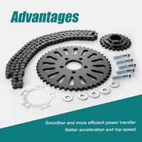 Kit de conversion de transmission par courroie à chaîne pour Harley Davidson Sportster XL 883 1200 modèles 2000-2003, pièces de rétrofit