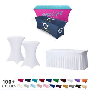 Mantel de Tela Multicolor Personalizado de Estilo Moderno, Mantel Colorido para Cócteles con Logotipo para Eventos - Product Image 1
