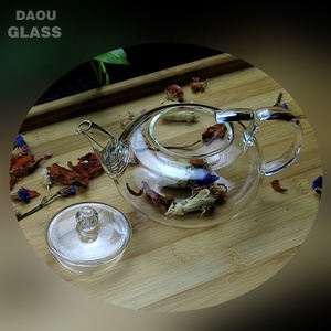 กาน้ำชาแก้วทนอุณหภูมิสูง400มล. พร้อมตัวกรองรางน้ำเค้กยอดนิยม - Product Image 5