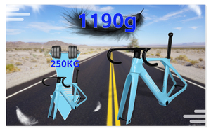Cuadro de bicicleta de carretera de carbono 700C, freno de disco de montaje plano, cuadro de bicicleta de carretera <span class=keywords><strong>Aero</strong></span> con manillar completamente oculto, conjunto de cuadro de bicicleta de carretera - Product Image 4