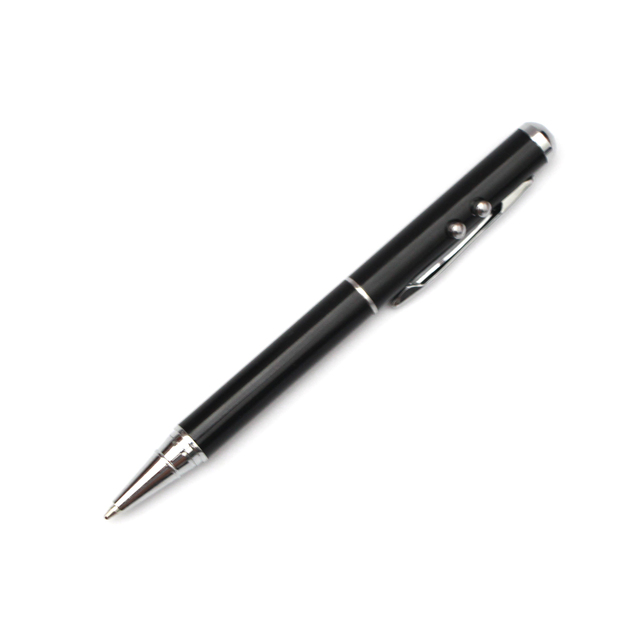 Customized Acceptable Logo 4-in-1 Metal Laser Pointer Stylus Ballpoint Pens Silk Screen Printed LED Light Portable Guangdong