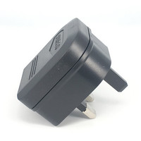Adaptateur de Voyage Convertisseur de Prise UE Europe Européenne VDE 2 Broches vers UK BS 3 Broches avec Fusible Homologation CE BS