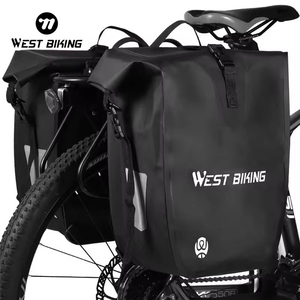Sacoche de vélo WEST BIKING 25L grande capacité, étanche, pour porte-bagages arrière double, sacoche de selle de voyage, sacoche de transport pour vélo - Product Image 2