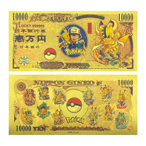 ธนบัตรฟอยล์ทองคำลายโปเกมอนอนิเมะญี่ปุ่นขายดี ชุดสะสม 12 ราศี  บัตรเคลือบทองคำ 24K - Product Image 3