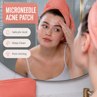 Parche de microagujas de zinc PCA personalizado para minimizar poros y equilibrar la grasa, ideal para piel facial con problemas de acné.