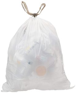 Sacs compacteurs commerciaux de 18 gallons avec cordon de serrage, sacs poubelle en plastique robustes de 2 mil d'épaisseur pour entreprises et foyers, 50 unités - Product Image 2