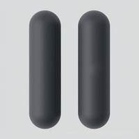 Haltères en fonte de fer en silicone de qualité alimentaire, barre de gym 1 kg, antidérapants, respectueux de la peau, outil d'entraînement de force, utilisation à domicile, yoga, pilates, fitness