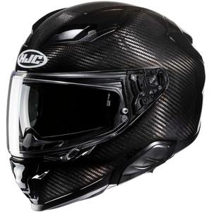 Casco Integrale per Moto Hjc F71 in Fibra di Carbonio Nero Metallizzato L - Product Image 1