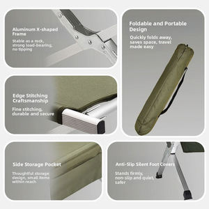 CHENYUE Vente en gros <span class=keywords><strong>de</strong></span> lits <span class=keywords><strong>de</strong></span> camping pliants personnalisés, lit <span class=keywords><strong>de</strong></span> camping portable en aluminium ultraléger pour adultes - Product Image 3