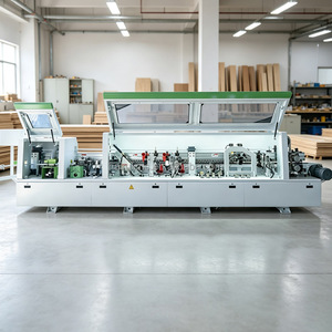 Bordatrice automatica per la pulizia dei bordi, con configurazione di fresatura preliminare e arrotondamento angoli, per la lavorazione del legno duro in fabbrica - Product Image 3