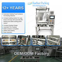 Machine de scellage automatique Eastbest en acier inoxydable pour barquettes alimentaires avec écran tactile