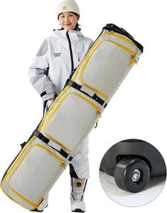 Bolsa de Snowboard acolchada resistente al agua de gran capacidad con ruedas, bolsa deportiva personalizada para Snowboard individual para esquiar, muestra gratuita - Product Image 1