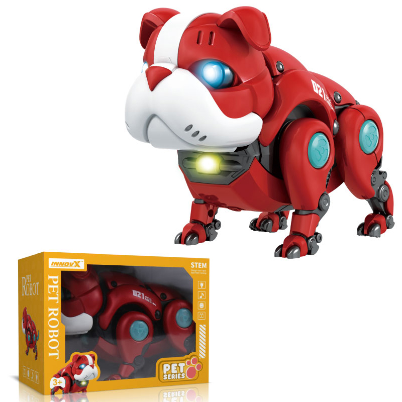 Innovx Intelligent Voice Control Pet Dog Robot Toy with Light and Music for Boys - Bana Toys