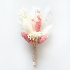 Mini-bouquet de fleurs séchées éternelles personnalisées tout-en-un pour mariée, demoiselle d'honneur, corsage de mariage, boîte cadeau, matériel de décoration DIY - Product Image 5