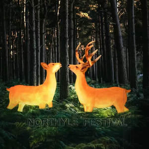 Decoraciones navideñas para exteriores, cornamenta australiana, grande elfo, decoración de patio grande, Navidad hecha en china, venta al por mayor - Product Image 2