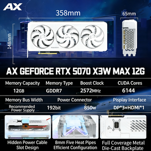 YENİ AX GPU GeForce RTX 5070 X3W MAX 12GB GDDR7 192Bit Masaüstü Oyun Bilgisayarı Bileşenleri Stokta - Product Image 2