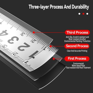 Tùy chỉnh bán buôn tự có thể thu vào ABS trường hợp băng biện pháp với thép đo băng - Product Image 4