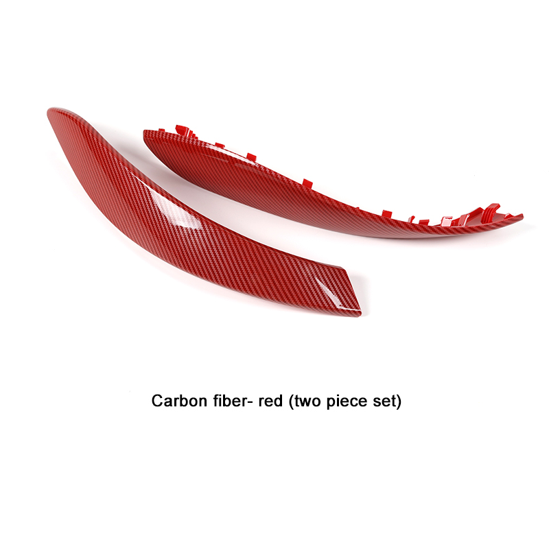 2 Pcs Carbon Pattern Red