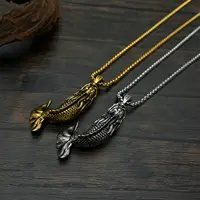 Creative Tai Chi Yin Yang Koi Fish Carp Fish Necklace Matching