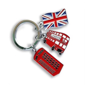 Llaveros de Metal Esmaltado Duro y Suave de Alta Calidad con Logotipo Personalizado de Fábrica al por Mayor, Llaveros de Recuerdo con Forma de Autobús - Product Image 1