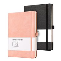 Bloc-notes professionnel en cuir PU, matelassé, grilles pointues, couverture rigide, balles, Journal personnel