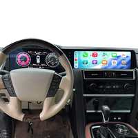 MOOKAKA 12.3 Écran double numérique, compteur kilométrique, Android pour Nissan Patrol Y62, GPS, autoradio, lecteur multimédia, Carplay