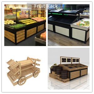 Estante de Madera Personalizado y Económico para Frutas y Verduras de Supermercado con Sistema de Rociado - Product Image 2
