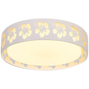 Lampe de chambre simple et moderne, plafonnier LED circulaire pour bureau, chambre de mariage romantique, lumière chaude fleurie - Product Image 5