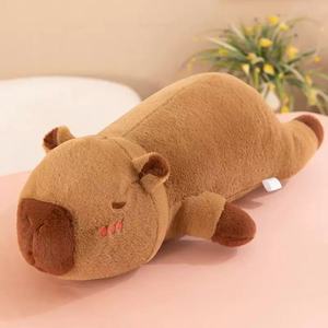 Adorabile Cuscino Peluche Super Morbido a Forma di Capibara Ricamato, Giocattolo Imbottito di Alta Qualità, Regalo di Compleanno, Bambola Souvenir - Product Image 5