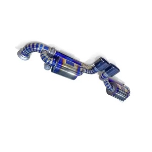 Sistem Knalpot Titanium EXR Kualitas Tinggi Performa Tinggi 1.5mm Poles Cermin 2 Inlet Garansi 3 Tahun Porsche 991.1 Carrera S 3.8L - Product Image 6