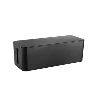 अनुकूलित प्लास्टिक केबल बॉक्स आयताकार इलेक्ट्रिक वायर भंडारण आयोजक पर्यावरण-अनुकूल केबल प्रबंधन धारक केबल आयोजक