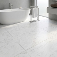 Carrelage en céramique en porcelaine de marbre super blanc pour villa, appartement, corps entier, 900x900 mm