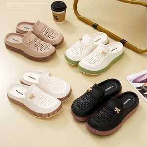 Sandalias de Mujer Tipo Zueco con Suela Gruesa, Transpirables, de EVA, con Diseño Calado y Bloques de Color, Estilo Casual - Product Image 1