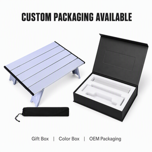<span class=keywords><strong>Mesa</strong></span> Plegable Resistente de Aluminio para Camping y Picnic, <span class=keywords><strong>Mesa</strong></span> Auxiliar Portátil y Plegable para Viajes a la Playa - Product Image 5