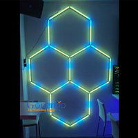 Nouvel éclairage LED hexagonal intelligent RGB pour intérieur, idéal pour les bars et les comptoirs de discothèques – Meilleure vente