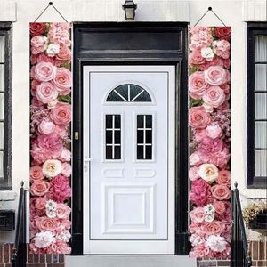 Bandera Personalizada para Puerta, de Tela de Poliéster Tejida de Alta Calidad, con Impresión por Sublimación, Decoraciones para Puerta, Precio Económico al por Mayor - Product Image 4