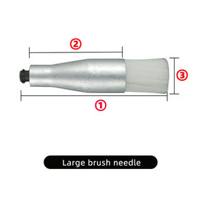 1-<span class=keywords><strong>12mm</strong></span> Boca plana Pegamento Dispensador Cabezal de cepillo suave Nueva aguja de cepillo 14-34G Puntas de aguja dispensadora - Product Image 2