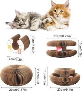Vente en gros d'orgue magique durable en papier nid d'abeille d'usine planche à gratter pour chat jouet boule à gratter pliable - Product Image 3
