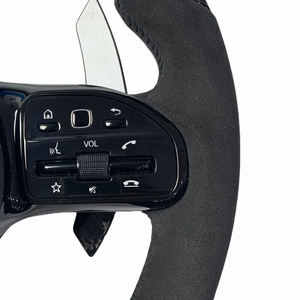 Volant en cuir de luxe à motif forgé pour W204 W205 W212 W213 <span class=keywords><strong>C180</strong></span> C300 E200 E300 Voiture personnalisée - Product Image 3