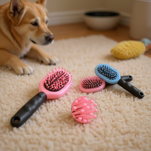 Yommy Pet <b>Massage</b> Comb 20cm Soft Bristles For <b>Dogs</b> Cats Grooming - Product Image 3