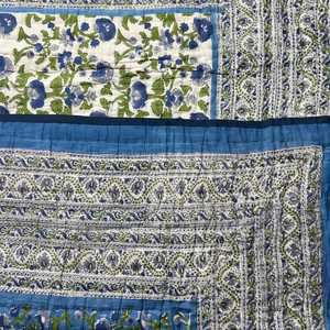 Colcha Kantha Étnica Vintage Hecha a Mano de Diseño de Lujo de Fabricante Indio, Colcha Kantha de Algodón Cosida a Mano, Colcha de Retazos para Hotel - Product Image 1